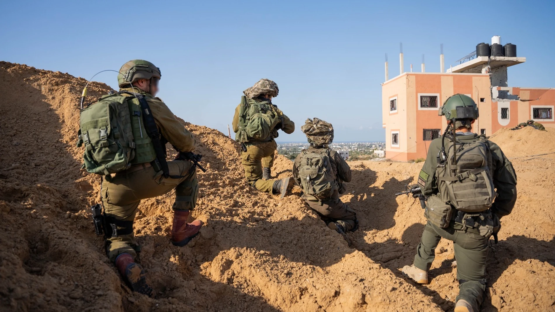 Soldados israelíes durante una operación militar en la Franja de Gaza