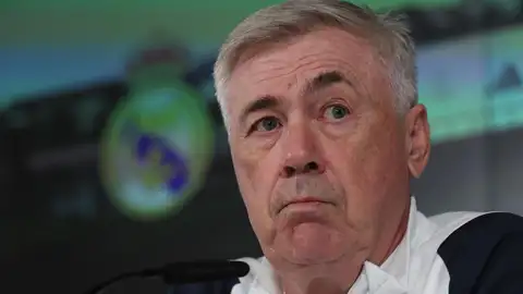 Carlo Ancelotti en rueda de prensa Carlo Ancelotti en rueda de prensa