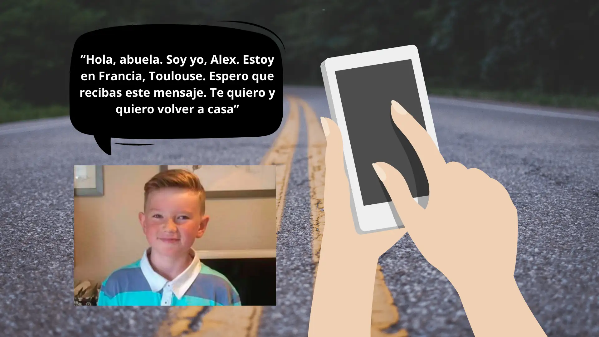 El mensaje que le envió Alex Batty a su abuela: "Te quiero" El mensaje que le envió Alex Batty a su abuela: "Te quiero"