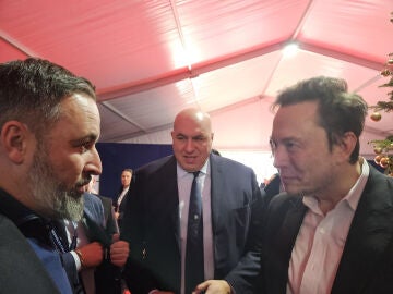 Santiago Abascal y Elon Musk en Atreju