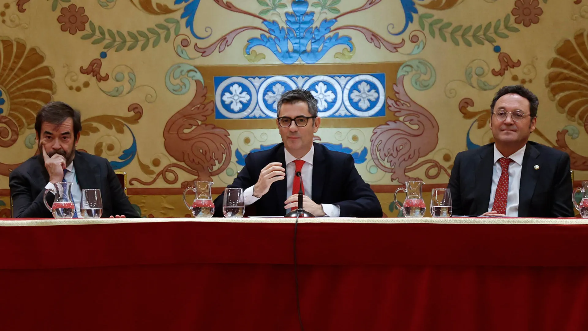 El ministro de Justicia, F&eacute;lix Bola&ntilde;os