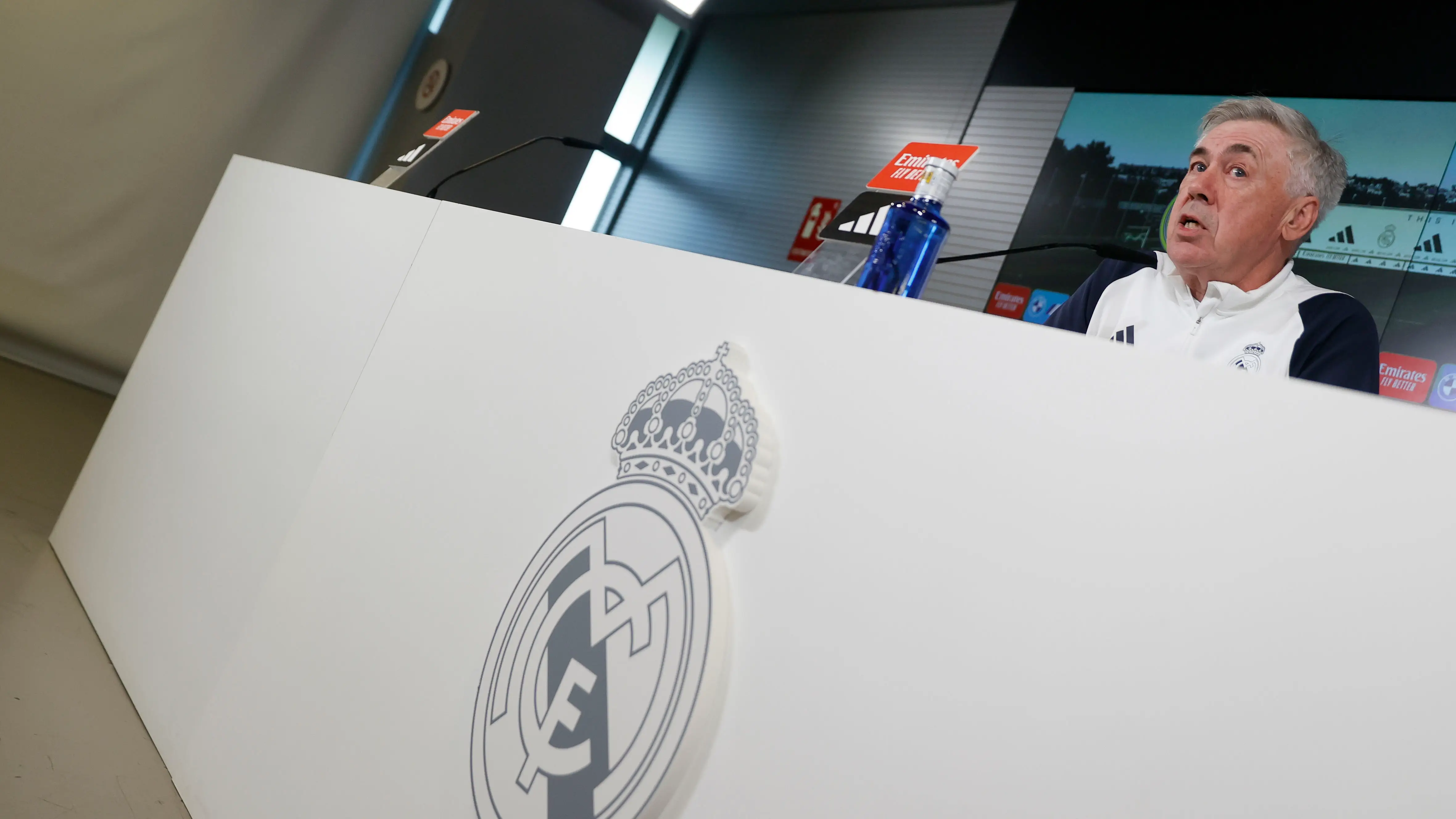 Carlo Ancelotti, en rueda de prensa