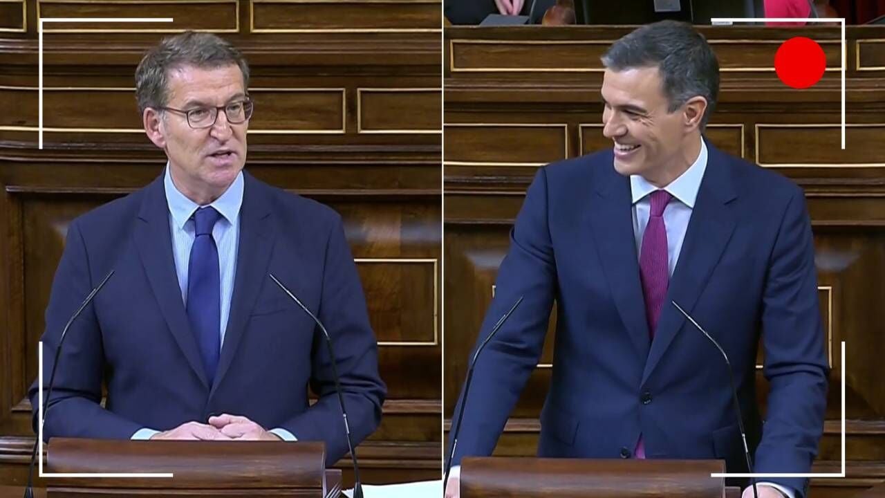 Cara a cara entre Sánchez y Feijóo en la sesión de control al Gobierno ...