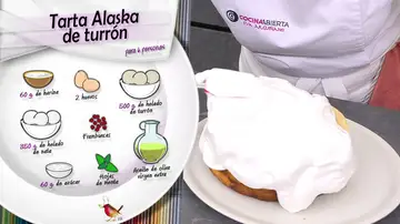 Ingredientes Tarta Alaska de turrón