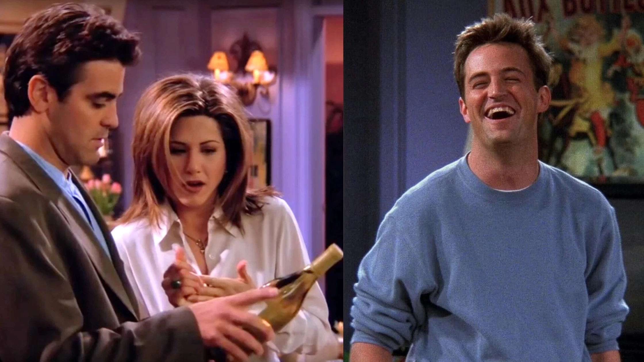 George Clooney, Jennifer Aniston y Matthew Perry en Friends