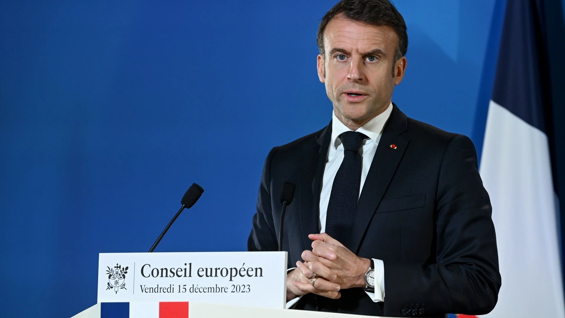El presidente de Francia, Emmanuel Macron El presidente de Francia, Emmanuel Macron