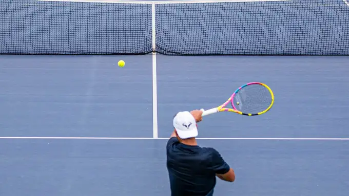 Rafa Nadal entrenando en su Academia de Manacor