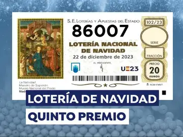 Sexto quinto premio de la Lotería de Navidad 2023 Sexto quinto premio de la Lotería de Navidad 2023
