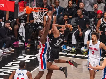 Imagen del partido de esta madrugada entre Nets y Pistons (126-115) Imagen del partido de esta madrugada entre Nets y Pistons (126-115)