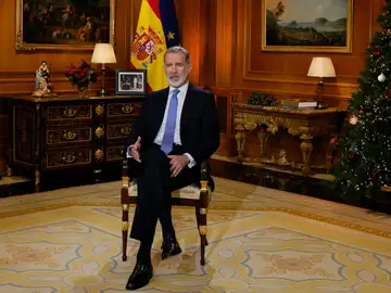 El rey Felipe VI en el mensaje de Navidad El rey Felipe VI en el mensaje de Navidad