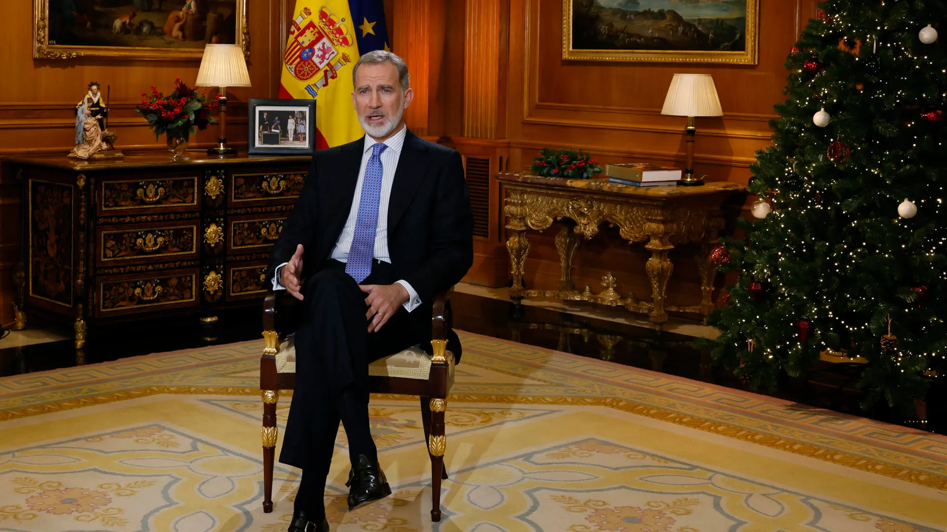 El rey Felipe VI en el mensaje de Navidad