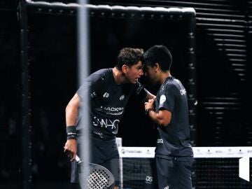 Paquito Navarro y Fede Chingotto en el último torneo de 2023