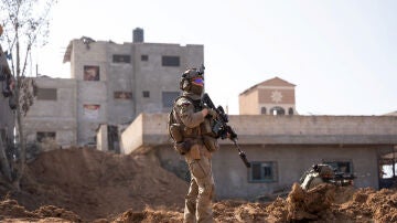 Imagen de un soldado israelí en Gaza