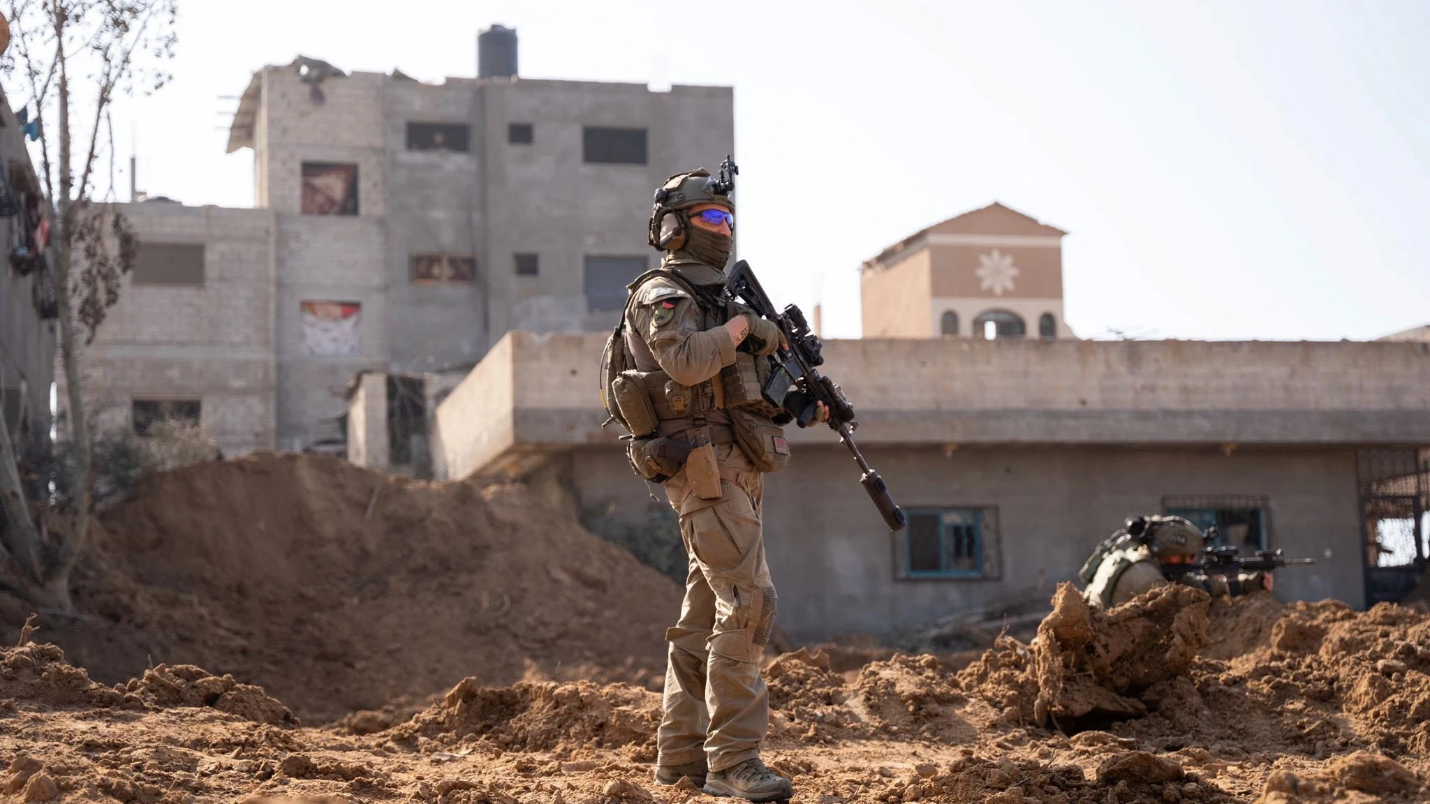 Imagen de un soldado israel&iacute; en Gaza