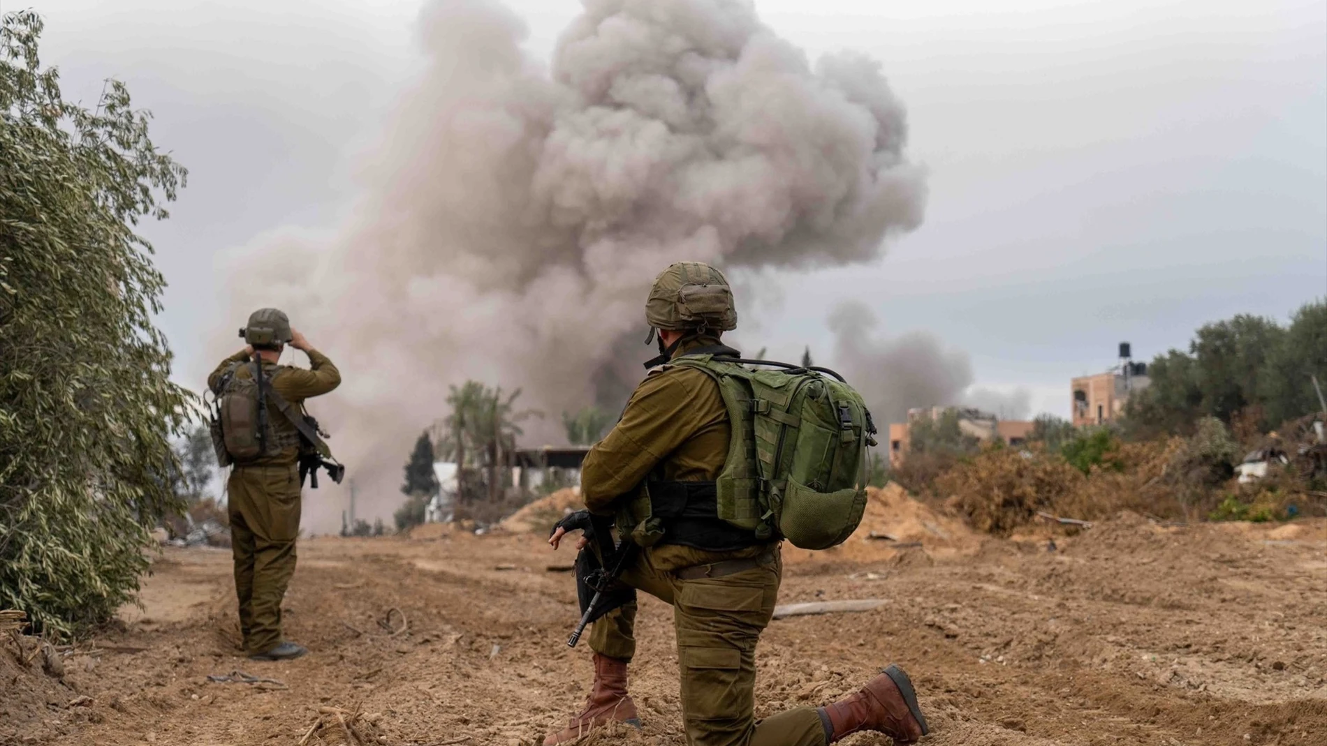 Militares israelíes en la Franja de Gaza Militares israelíes en la Franja de Gaza