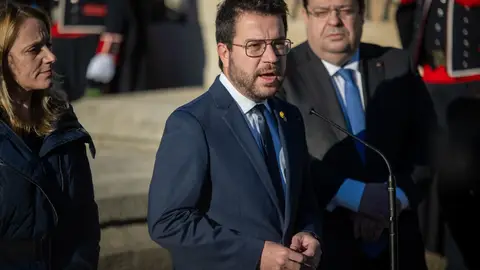 El presidente de la Generalitat, Pere Aragones El presidente de la Generalitat, Pere Aragones