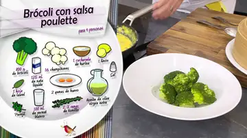 Ingredientes Brócoli con salsa poulette