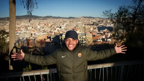 Vitor Roque, tras su llegada a Barcelona Vitor Roque, tras su llegada a Barcelona