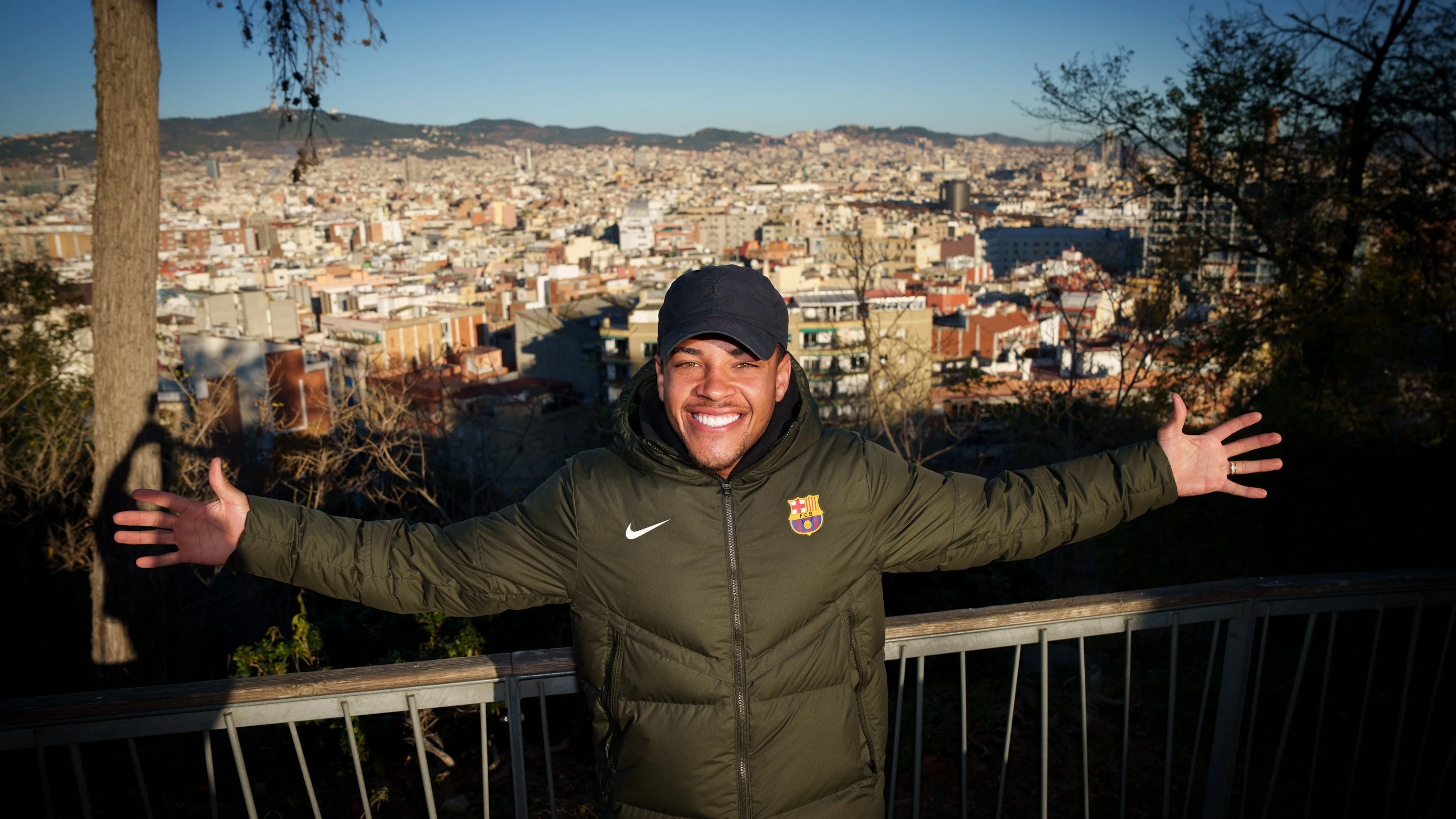 Vitor Roque, tras su llegada a Barcelona