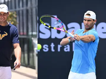 Rafa Nadal, en Brisbane Rafa Nadal, en Brisbane
