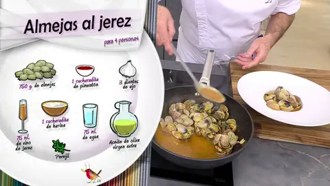 Ingredientes Almejas al jerez Ingredientes Almejas al jerez