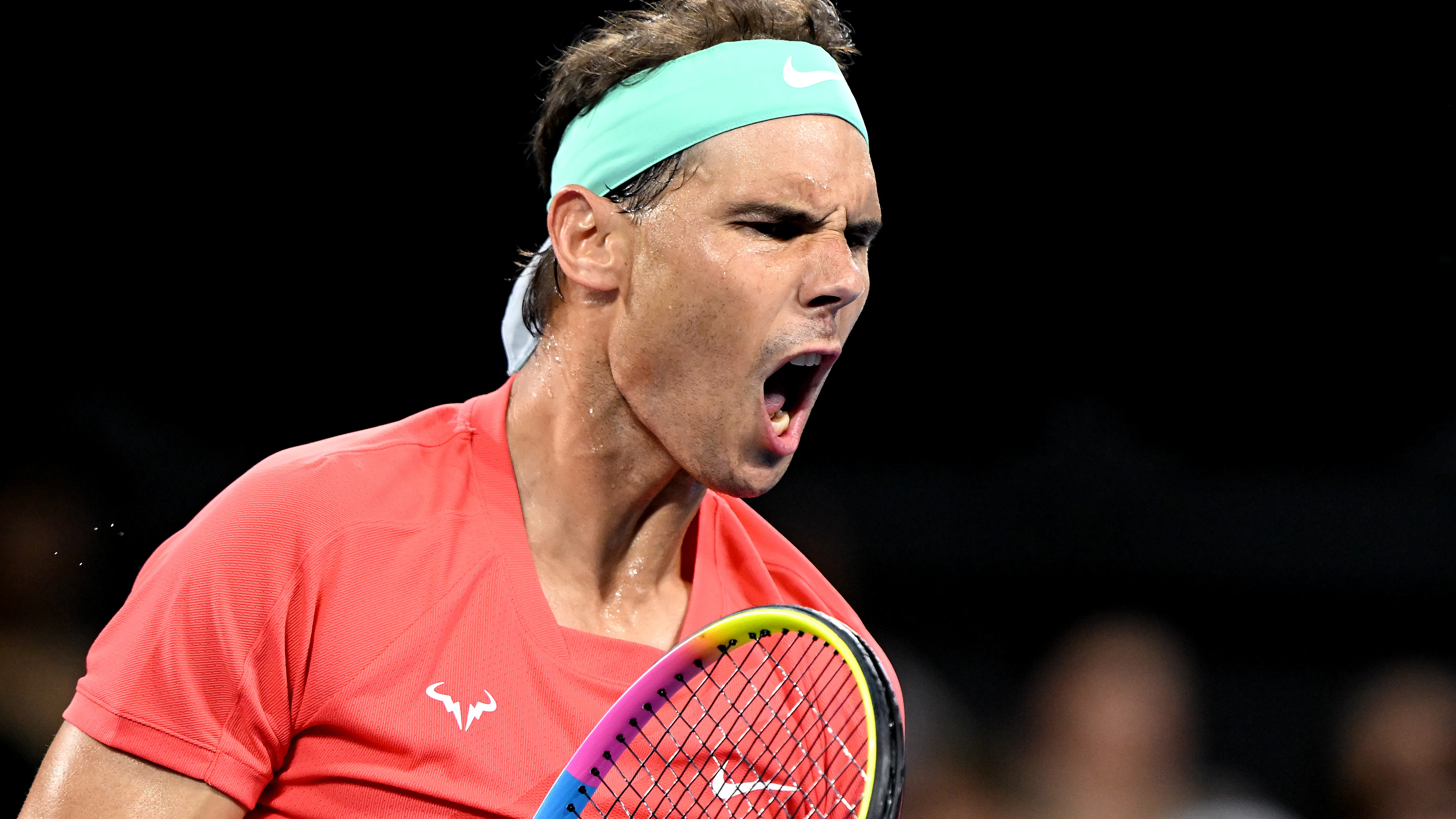 El grito de Rafa Nadal en Brisbane El grito de Rafa Nadal en Brisbane