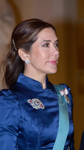 Uno de los peinados más característicos de Mary de Dinamarca Uno de los peinados más característicos de Mary de Dinamarca
