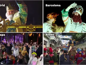Cabalgata de Reyes Magos de Madrid, Barcelona, Málaga y Alcoy Cabalgata de Reyes Magos de Madrid, Barcelona, Málaga y Alcoy
