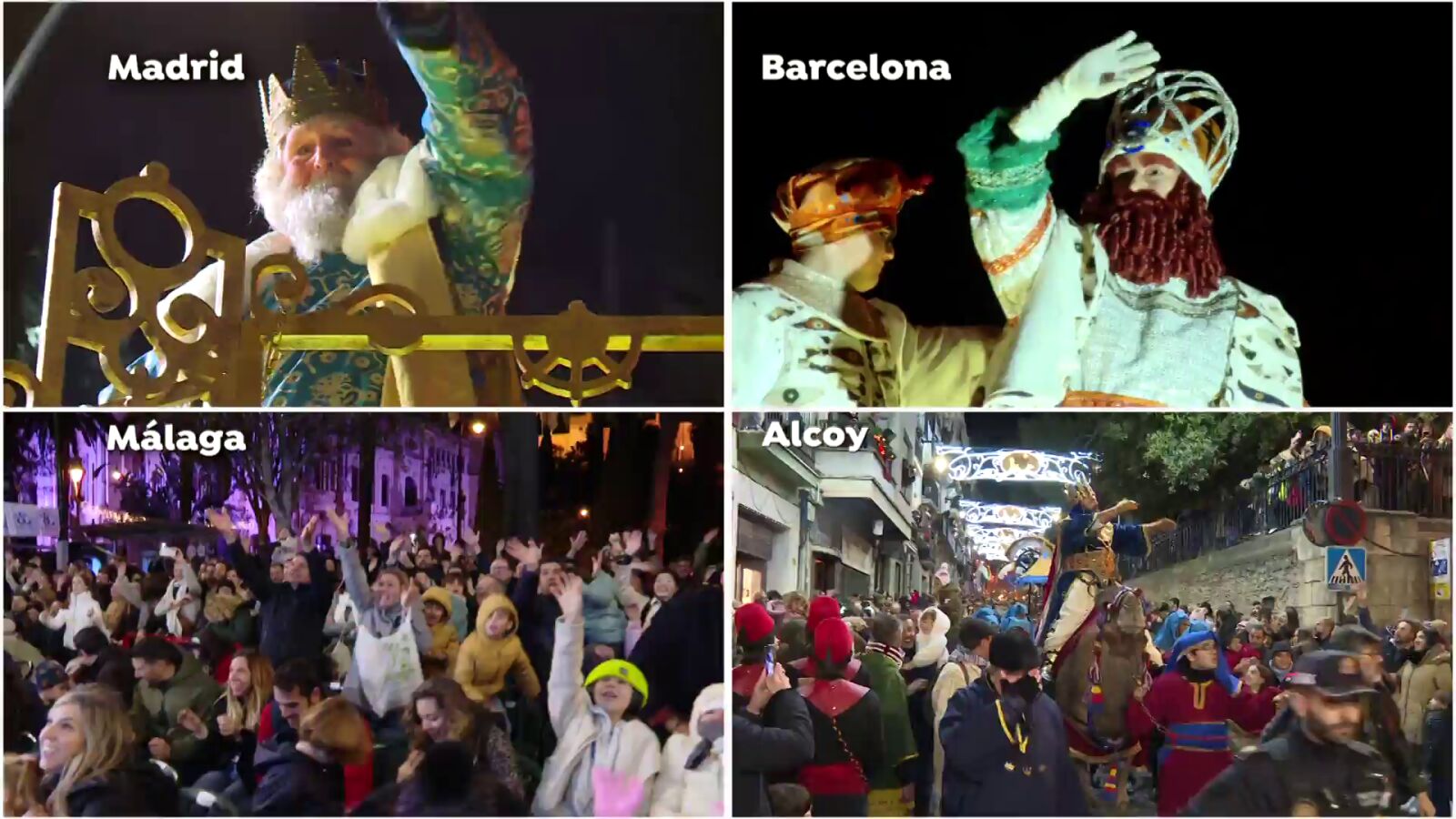 Luces, magia y color: así han sido las Cabalgatas de Reyes Magos de Madrid y Barcelona