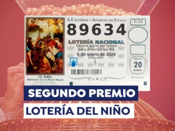 89.634, segundo premio de la Loter&iacute;a del Ni&ntilde;o 2024