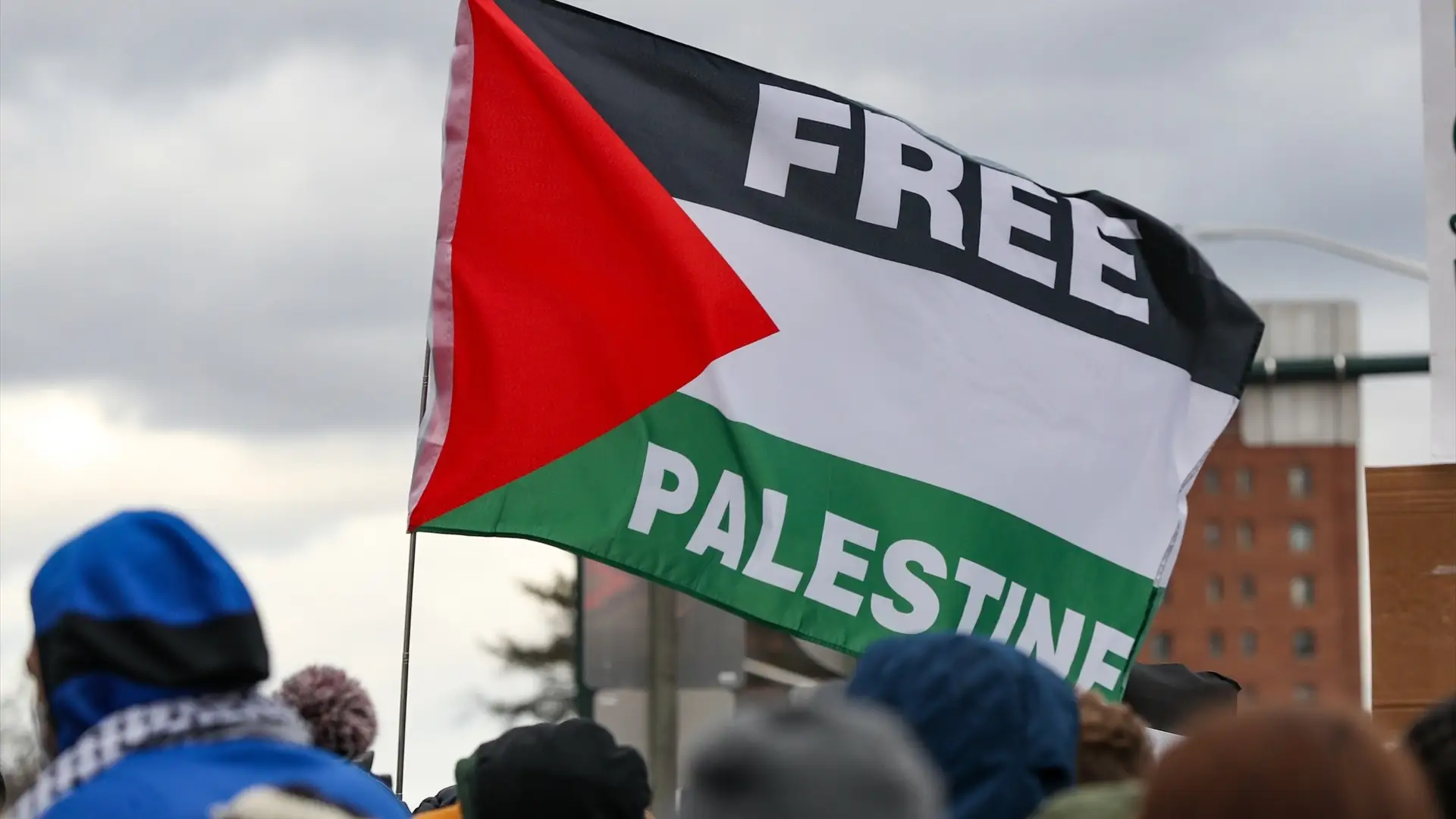 Protesta propalestina en Pensilvania, Estados Unidos Protesta propalestina en Pensilvania, Estados Unidos