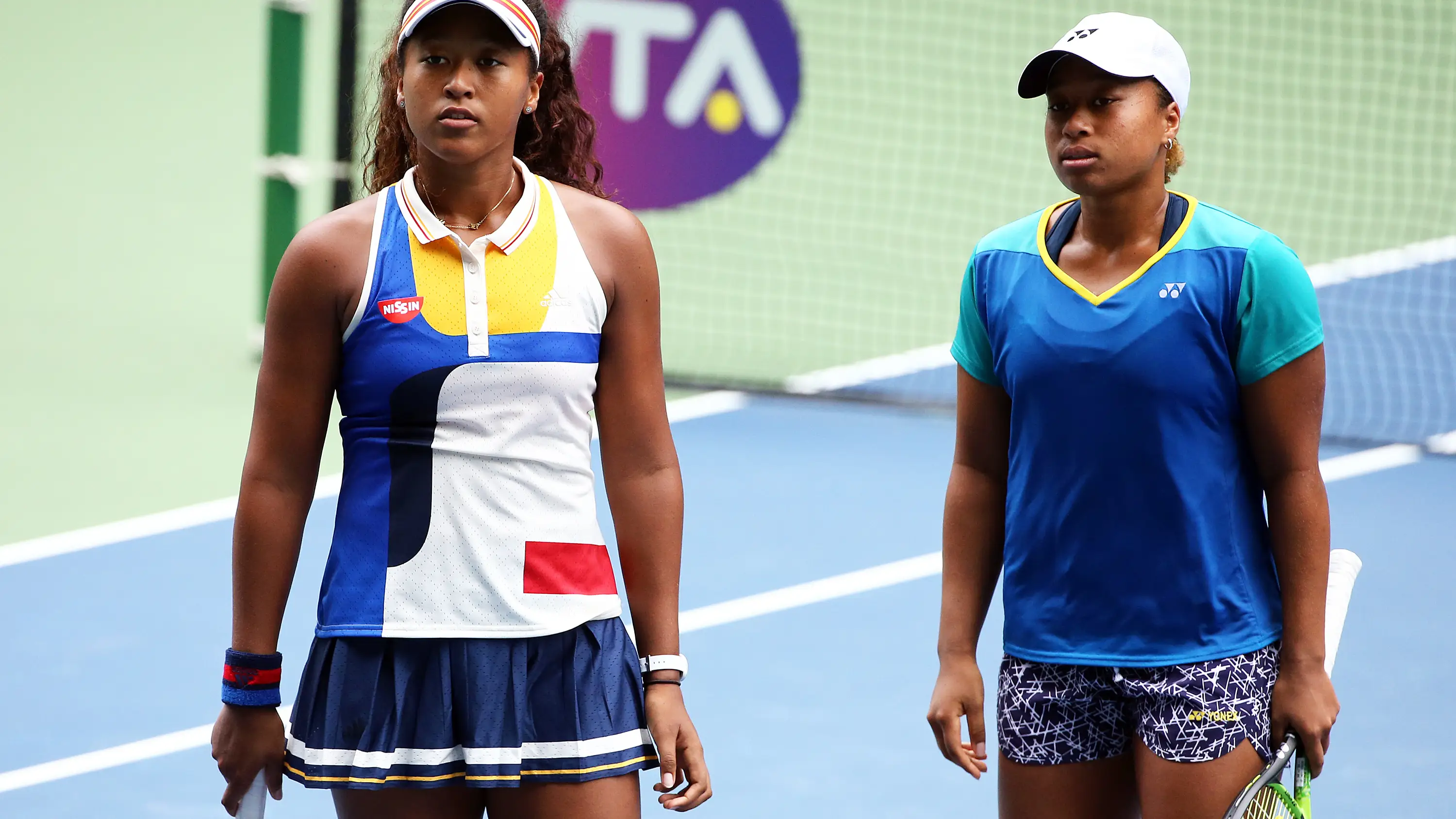 Naomi Osaka (i) y su hermana Mari Osaka Naomi Osaka (i) y su hermana Mari Osaka