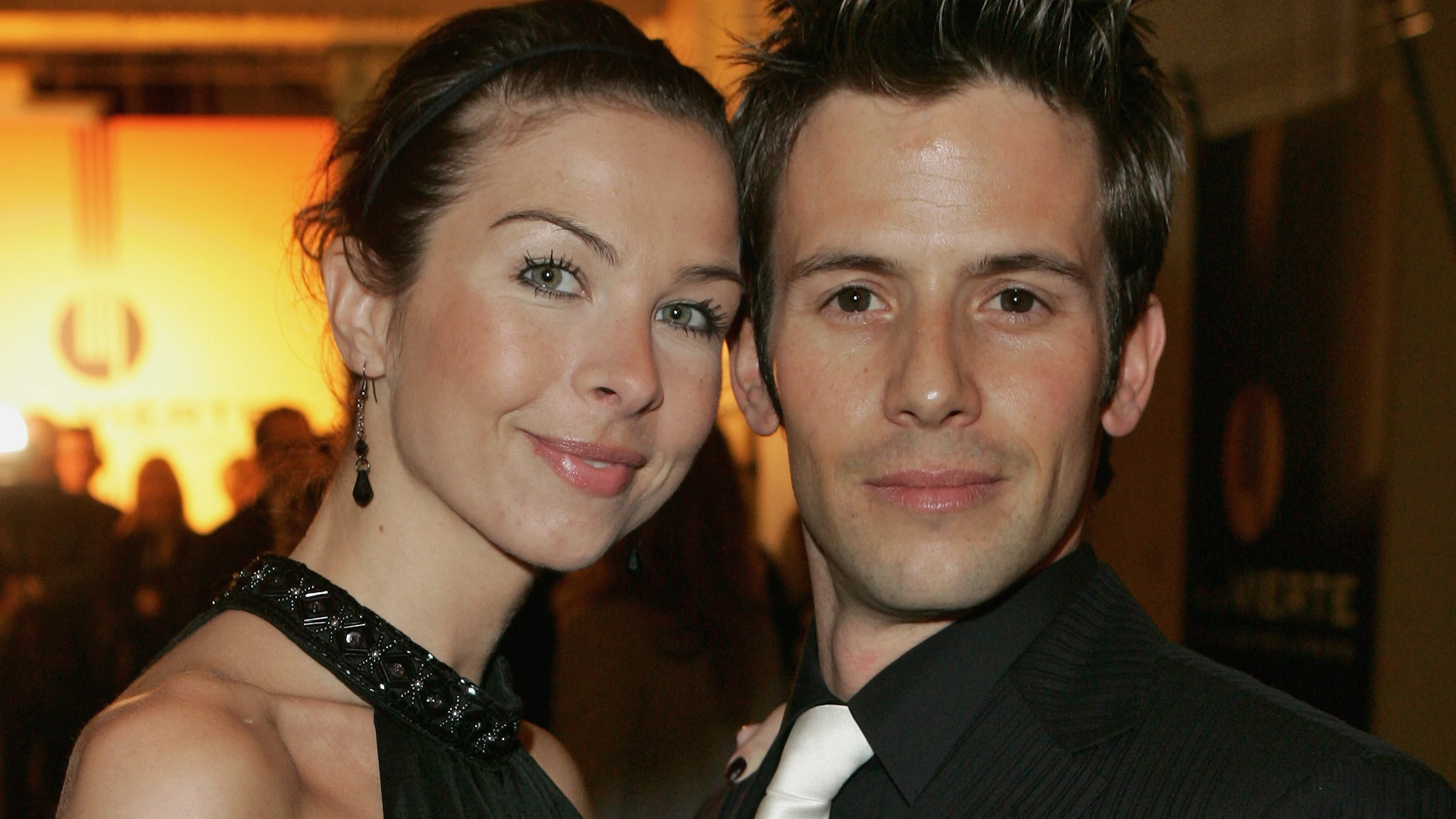 El actor Christian Oliver junto a su mujer