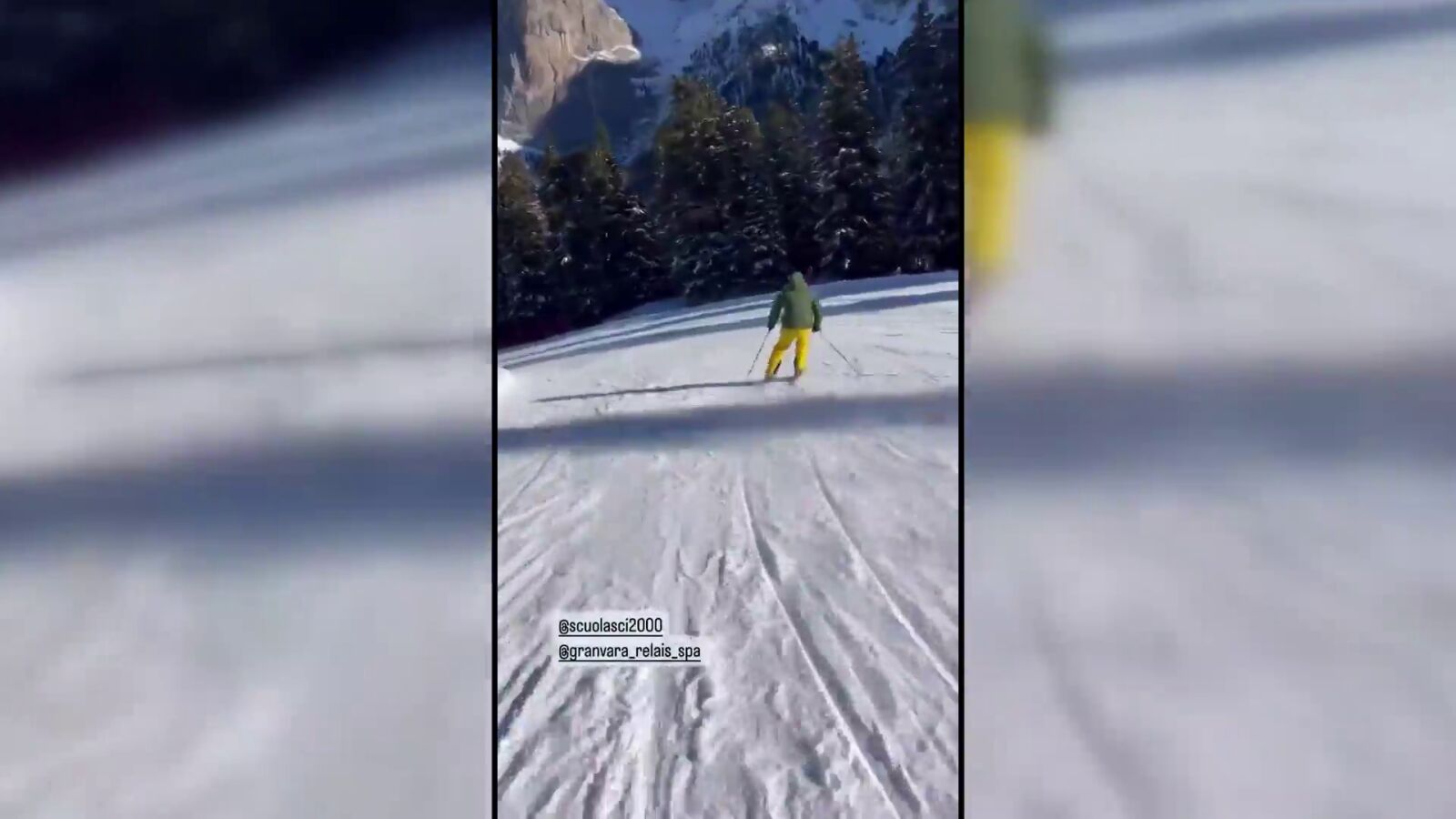 Fernando Alonso impresiona esquiando en Italia