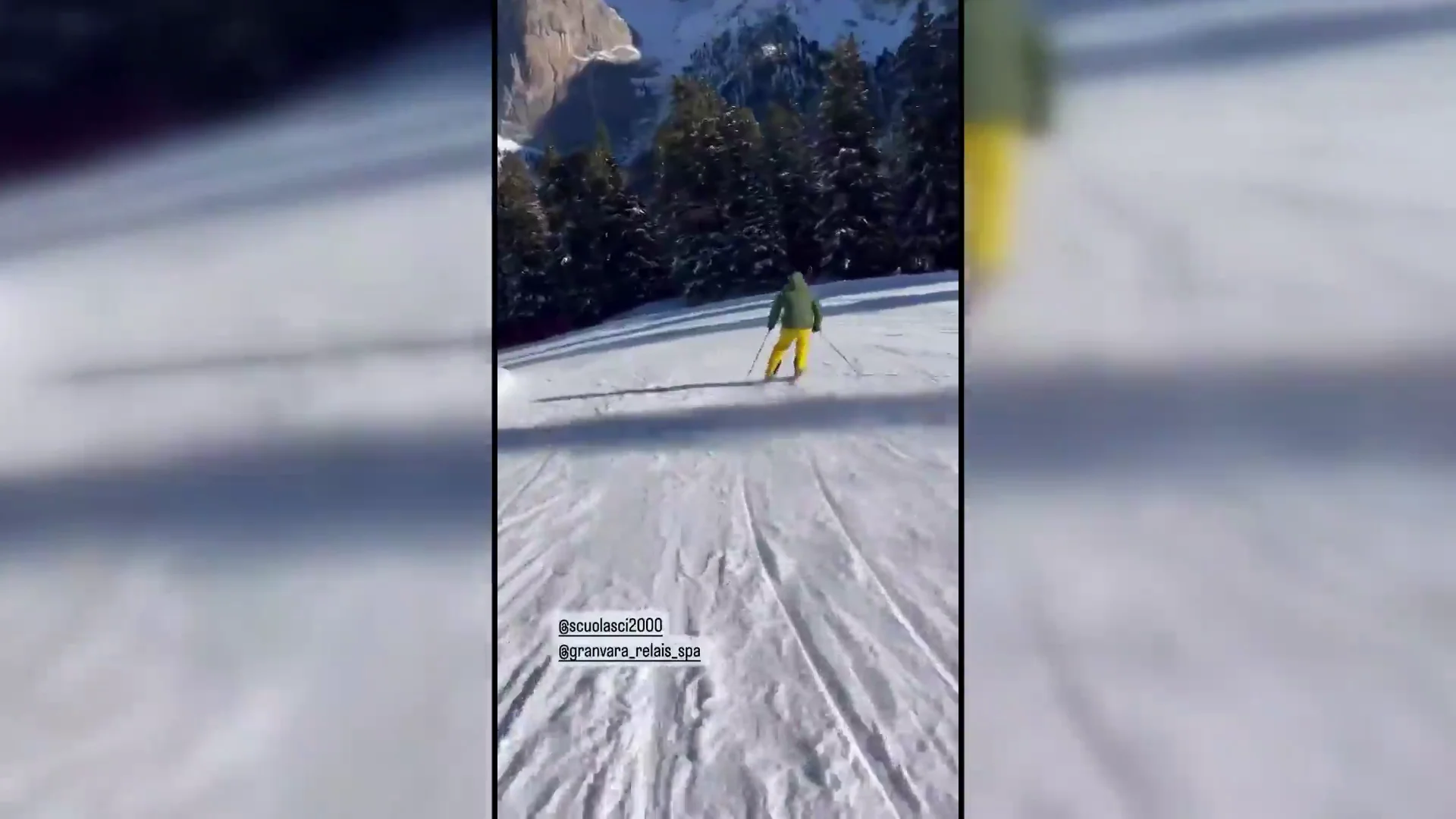 Fernando Alonso impresiona esquiando en Italia
