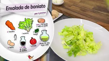 Ingredientes ensalada de boniato