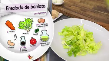 Ingredientes ensalada de boniato Ingredientes ensalada de boniato
