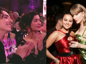 Timothée Chalamet, Kylie Jenner, Selena Gomez y Taylor Swift en los Globos de Oro Timothée Chalamet, Kylie Jenner, Selena Gomez y Taylor Swift en los Globos de Oro