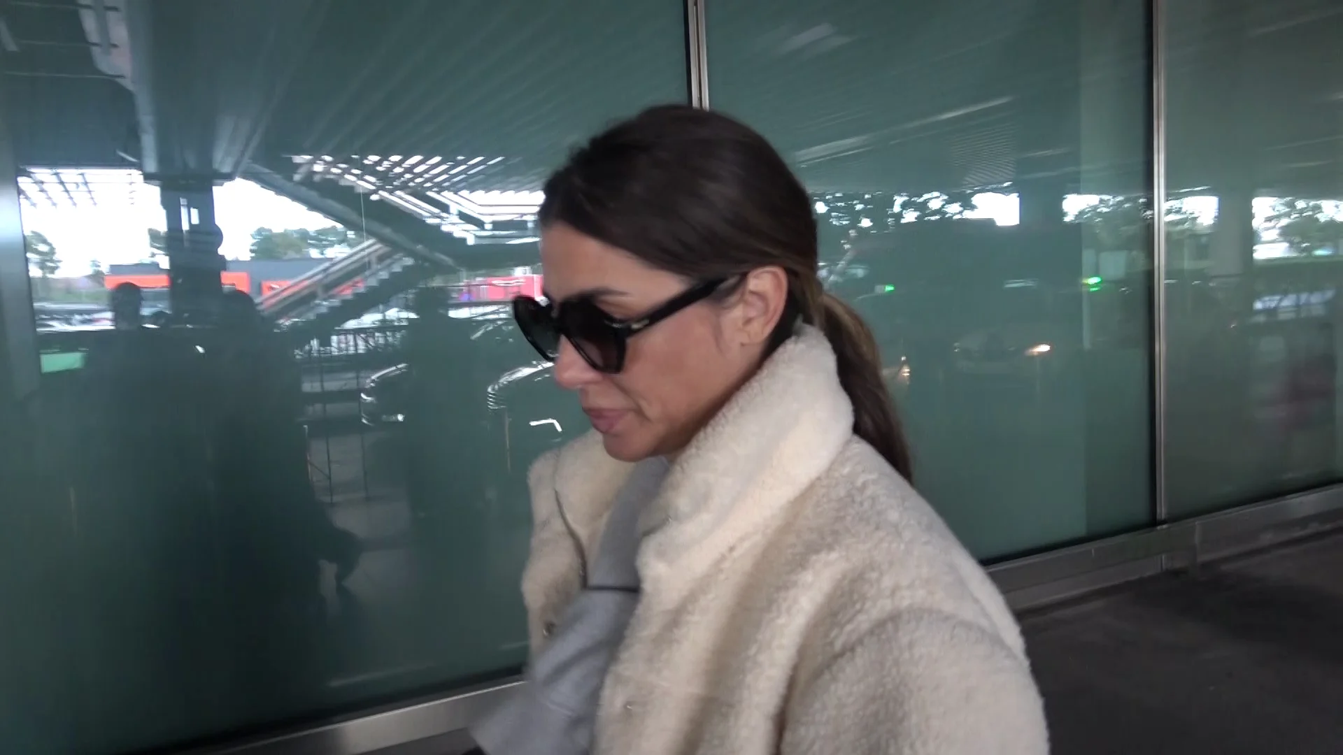 Elena Tablada, en el aeropuerto de Madrid Elena Tablada, en el aeropuerto de Madrid