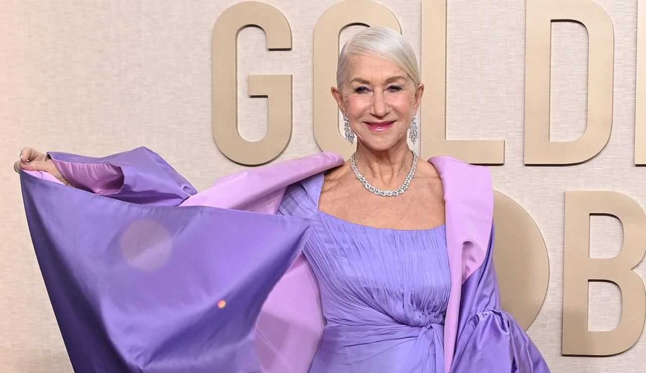 Helen Mirren en los Globos de Oro 2024
