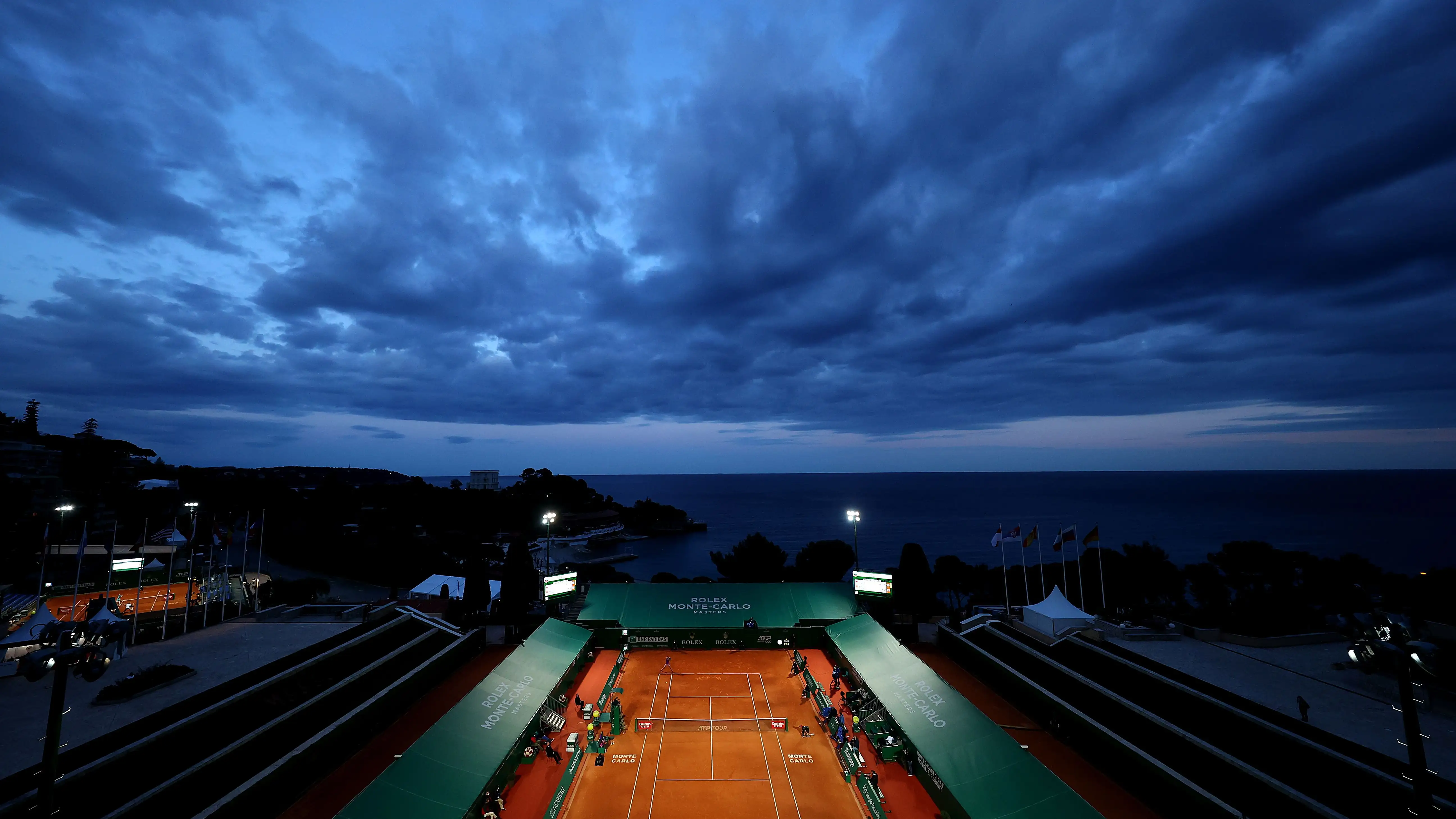Un partido de tenis del Master 1.000 de Montecarlo