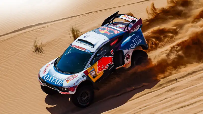 Nasser Al-Attiyah durante la quinta etapa del Rally Dakar 2024 Nasser Al-Attiyah durante la quinta etapa del Rally Dakar 2024