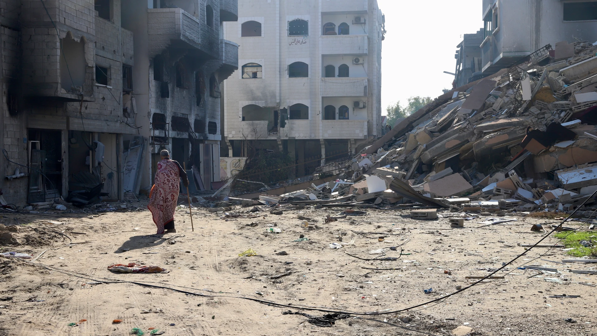 Franja de Gaza entre escombros