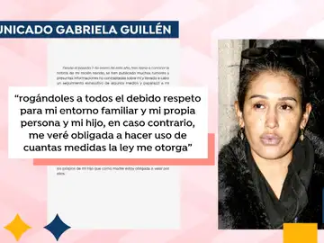 Comunicado de Gabriela Guillén.
