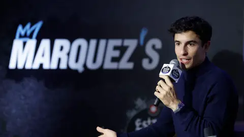 Marc Márquez durante un acto promocional en Madrid Marc Márquez durante un acto promocional en Madrid