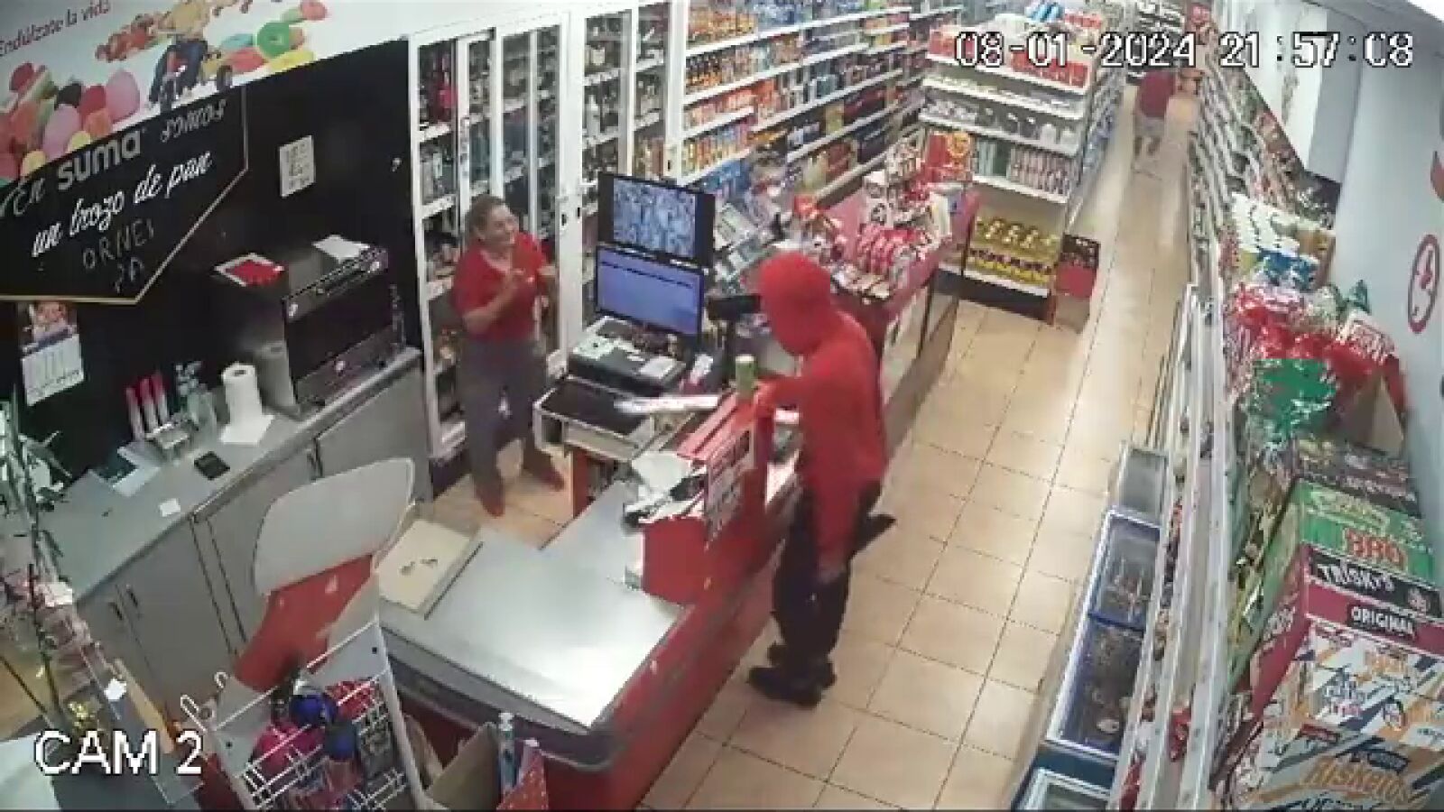 La dependienta de la gasolinera atracada con un machete en Gran Canaria: 
