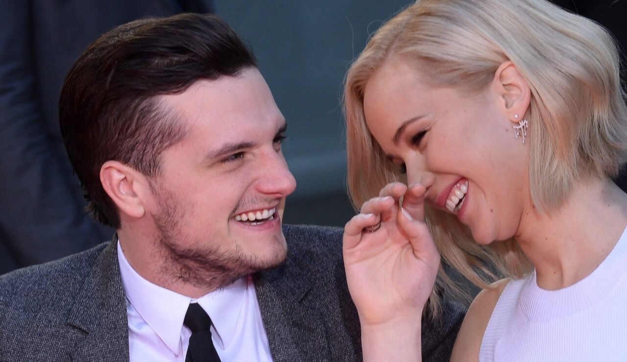 Josh Hutcherson y Jennifer Lawrence