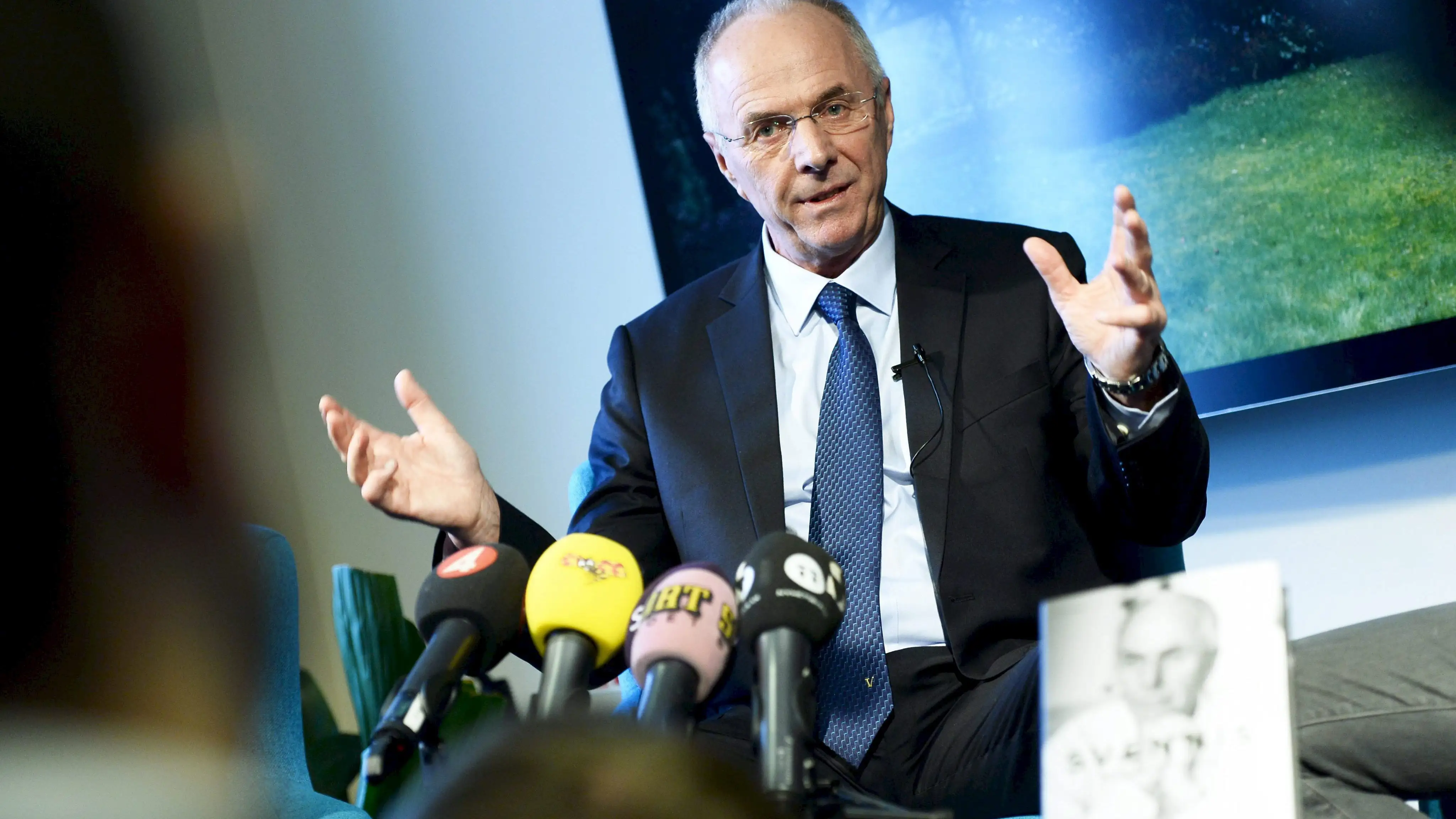 Sven-Goran Eriksson, durante la promoción en Estocolmo del libro de sus memorias, el 6 de noviembre de 2013 Sven-Goran Eriksson, durante la promoción en Estocolmo del libro de sus memorias, el 6 de noviembre de 2013