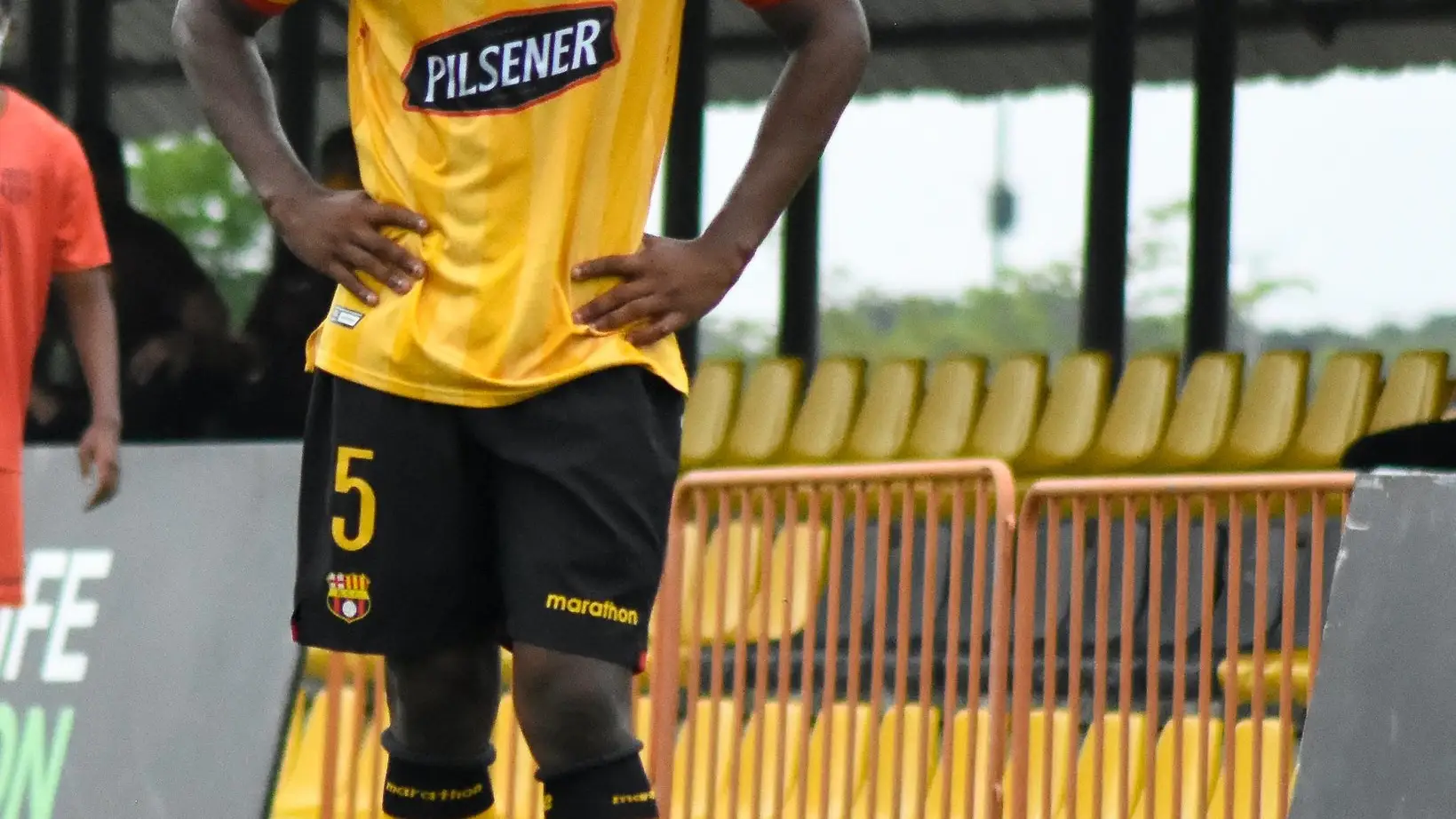 Jair Lemos, en un partido con el Barcelona SC Jair Lemos, en un partido con el Barcelona SC