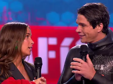 María Pombo sorprende a Pablo Castellano tras su apnea María Pombo sorprende a Pablo Castellano tras su apnea